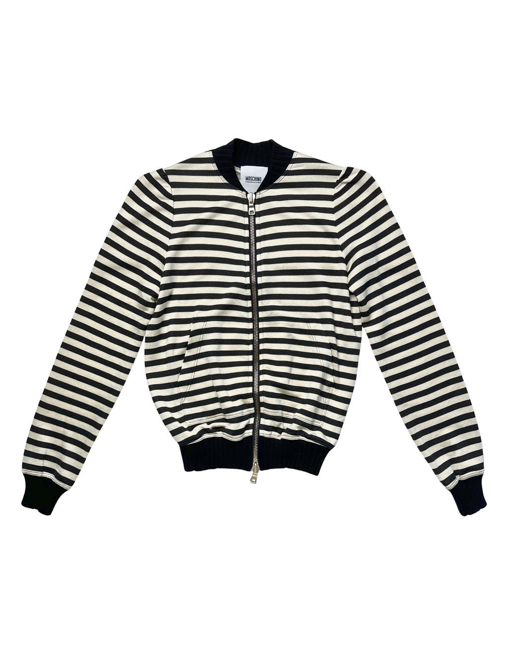 Moschino Striped Zip Up