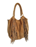 Suede Fringe Bag