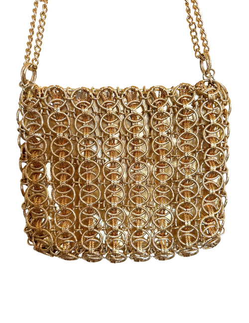 60's Walborg Gold Chainlink Bag