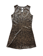 Vintage Velvet Leopard Mini Dress