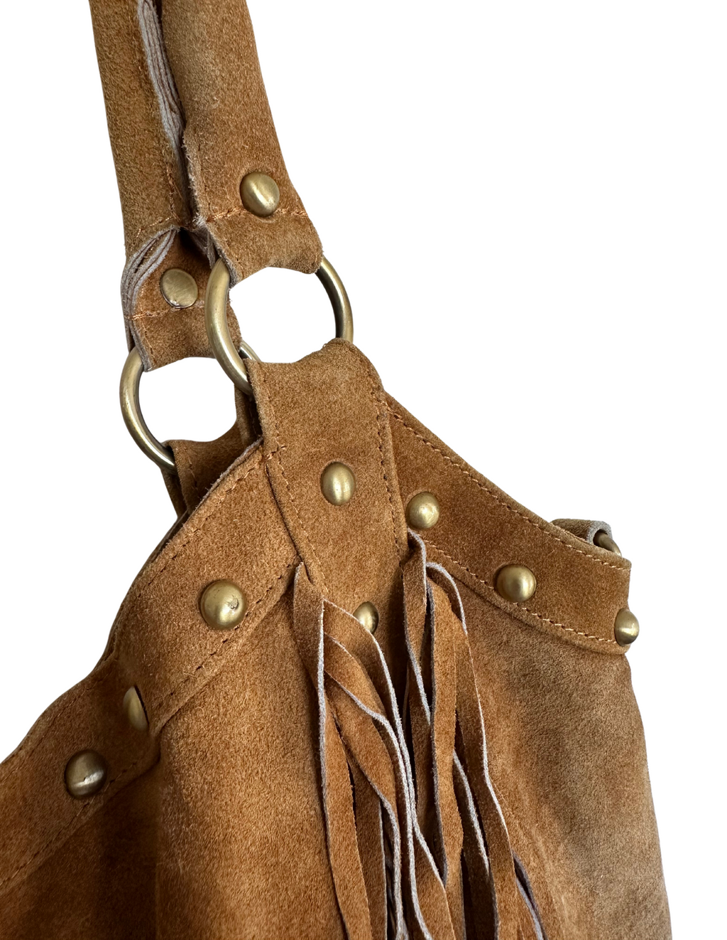 Suede Fringe Bag