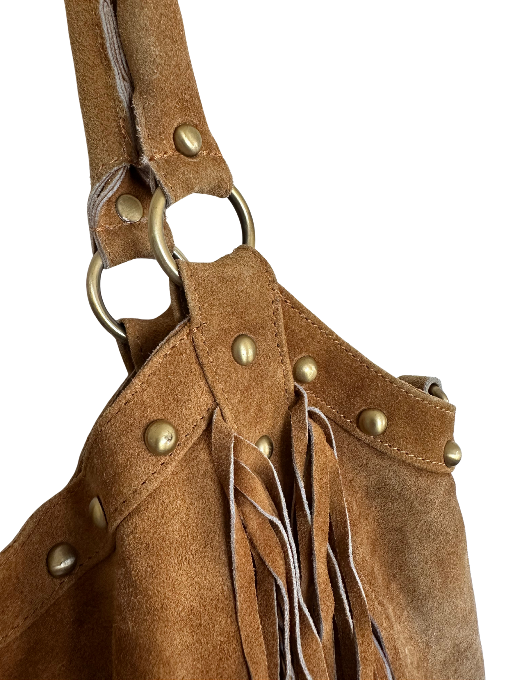 Suede Fringe Bag