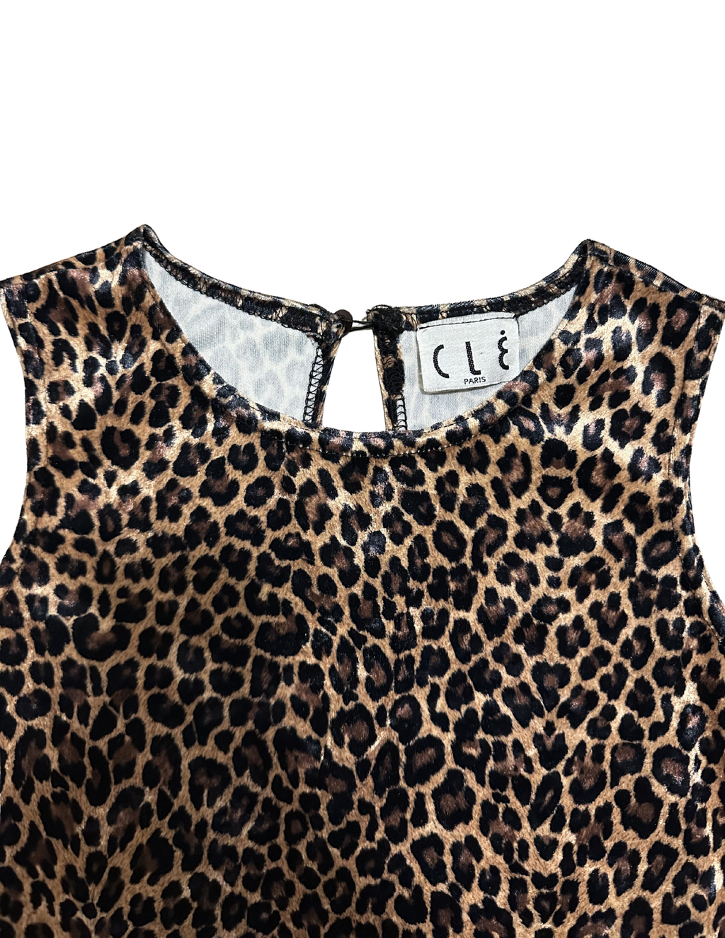 Vintage Velvet Leopard Mini Dress