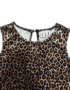 Vintage Velvet Leopard Mini Dress