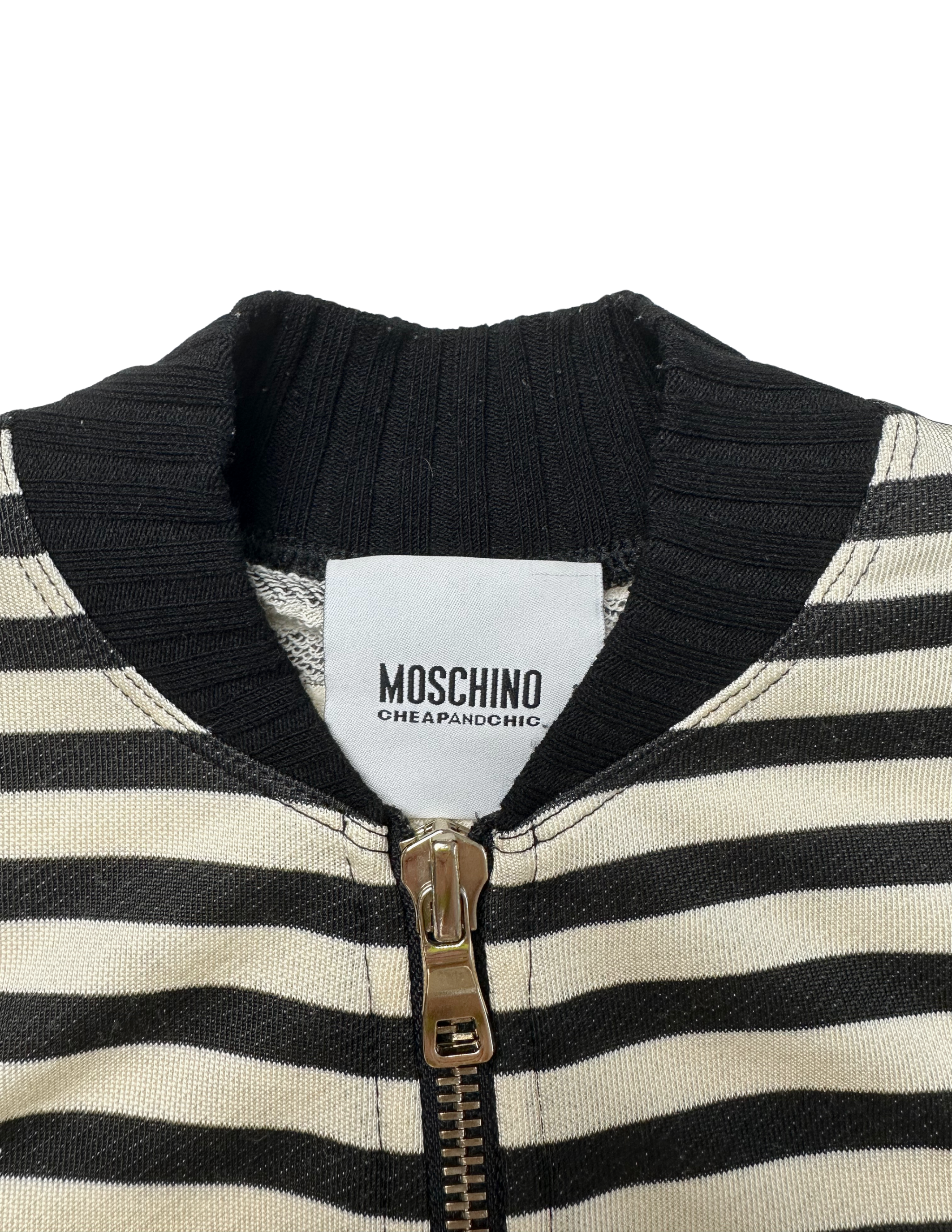 Moschino Striped Zip Up