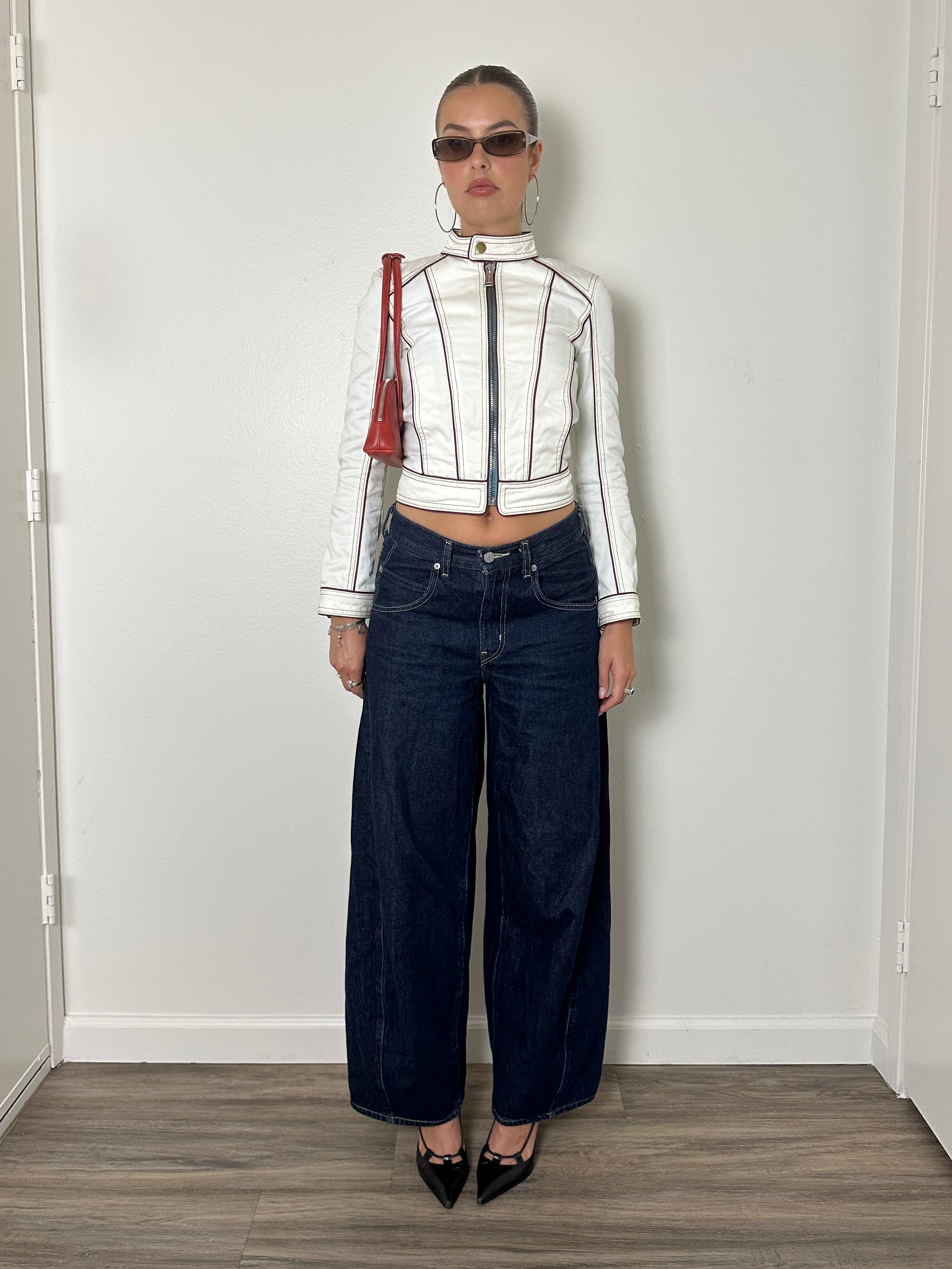 Dsquared2 Cropped Biker Jacket