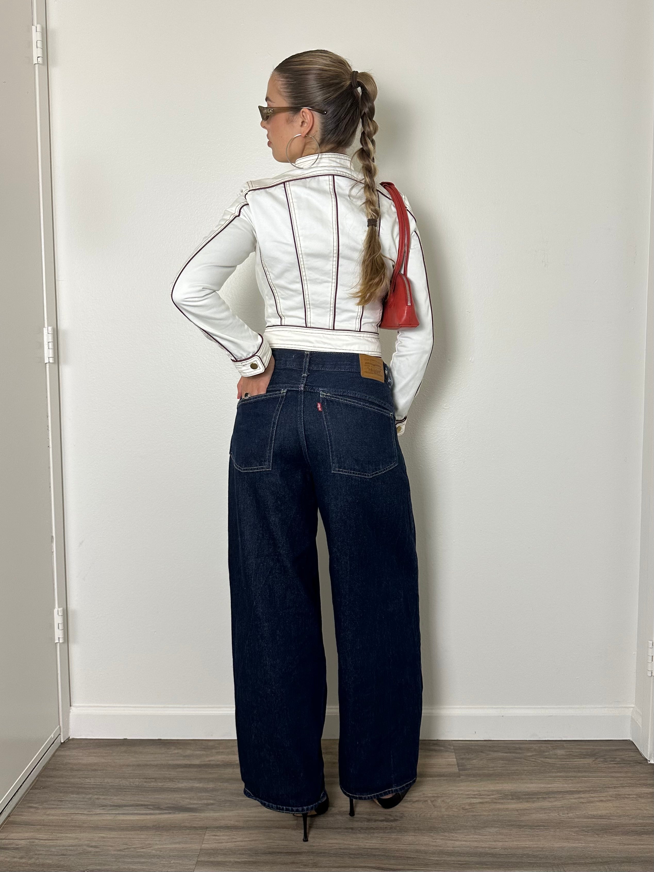 Dsquared2 Cropped Biker Jacket